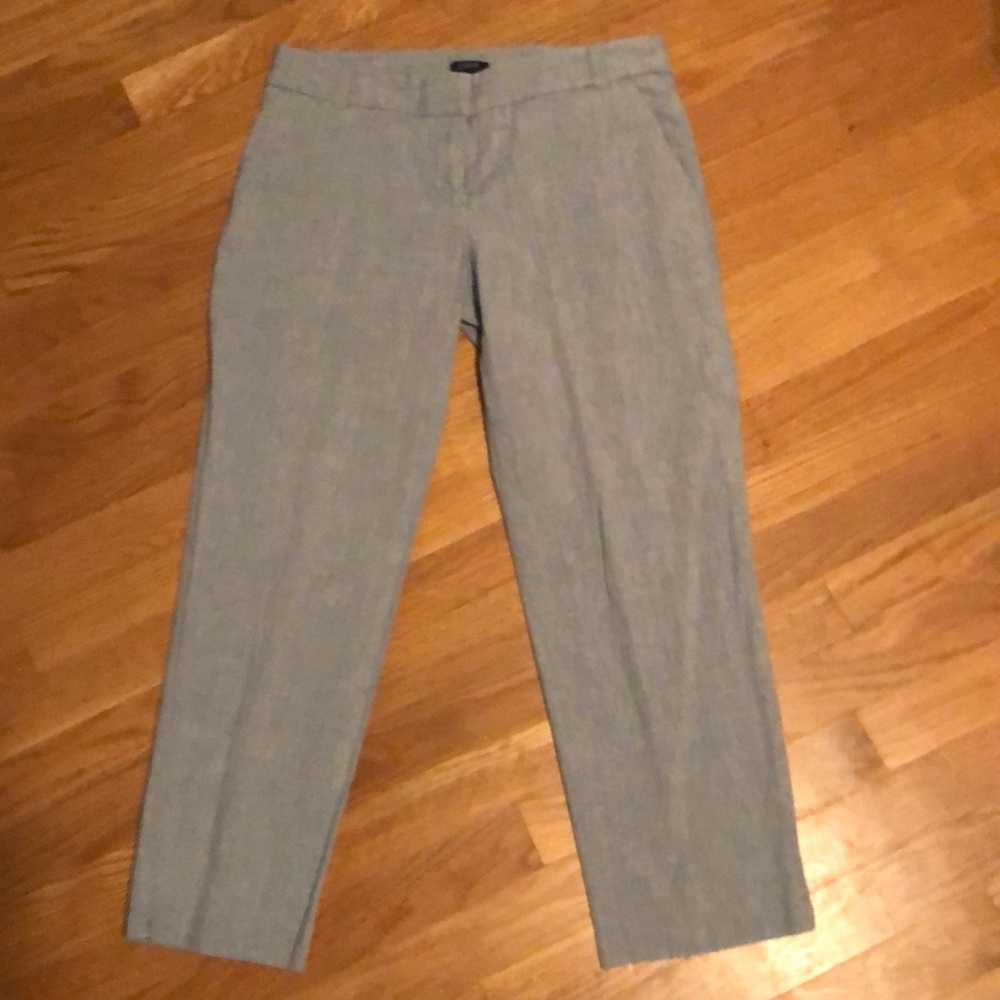 J Crew blue Chambray capri in Excellent Condition!
